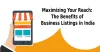 Benefits of Business Listing in India